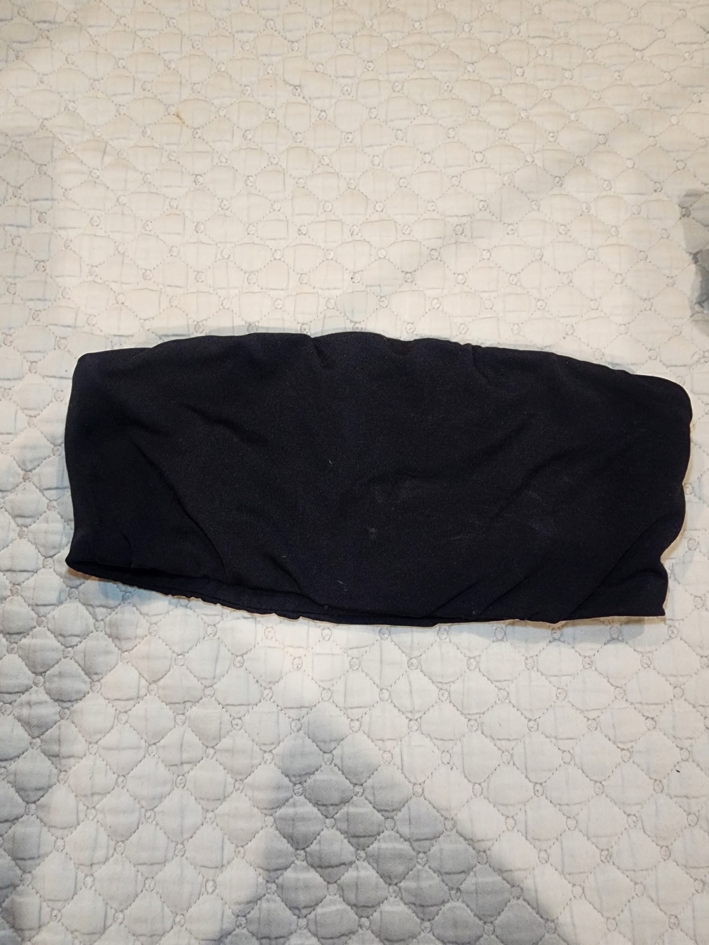 Oh Polly Black Strapless Bandeau